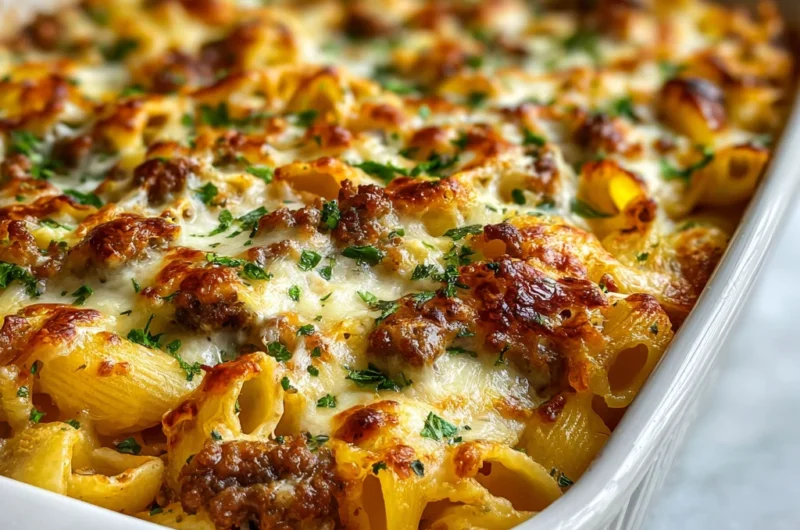 Cheeseburger Pasta Recipe Card