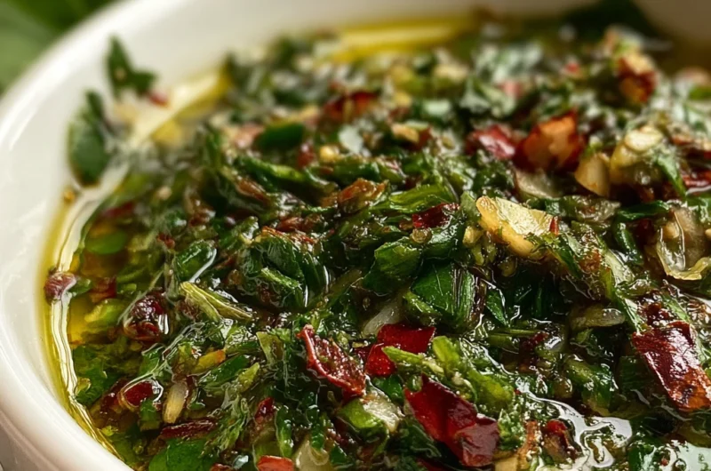 Chimichurri Sauce Recipe Card
