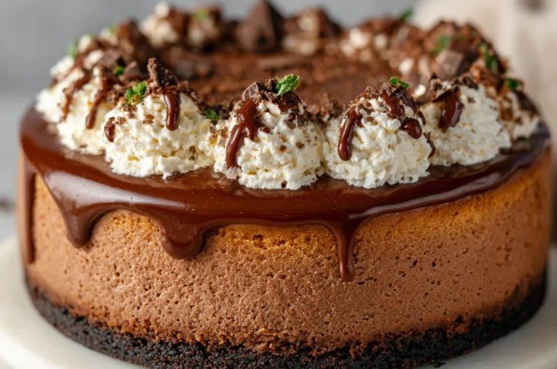 Chocolate Cheesecake Recipe Card