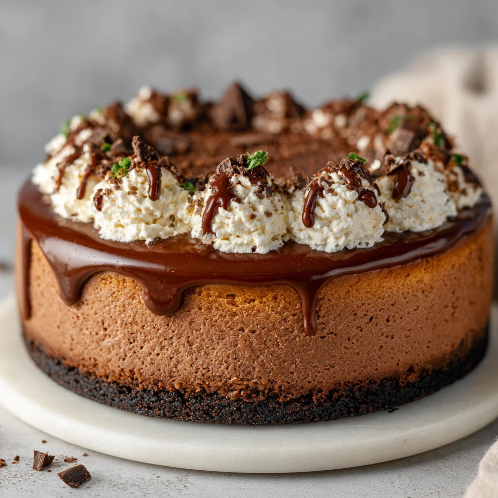 Rich & Creamy Chocolate Cheesecake