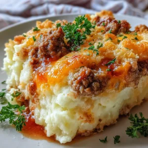 loaded potato and meatloaf casserole