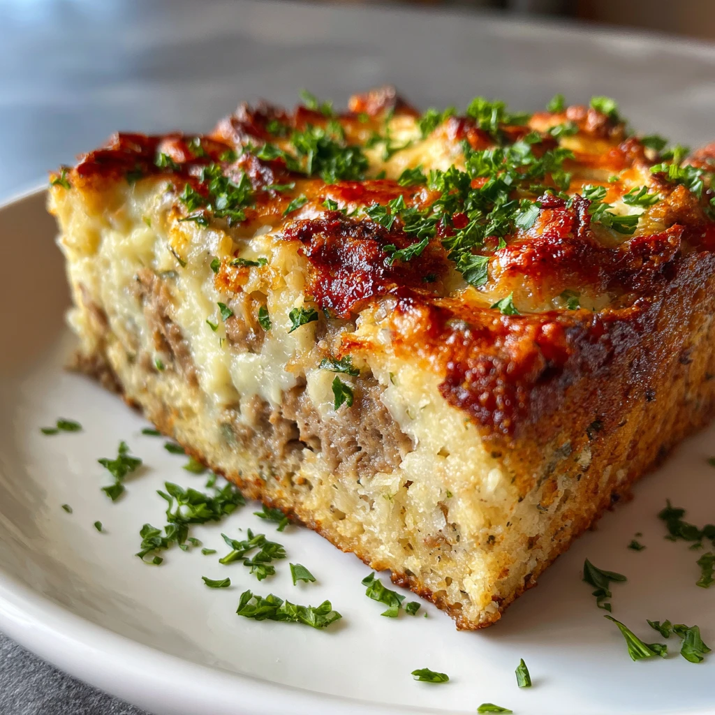 loaded potato and meatloaf casserole