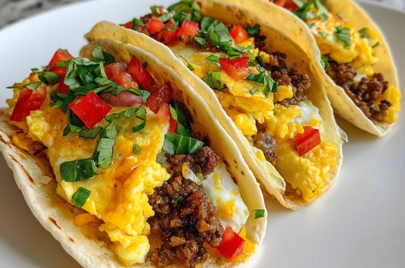 Breakfast Taco Recipe Card