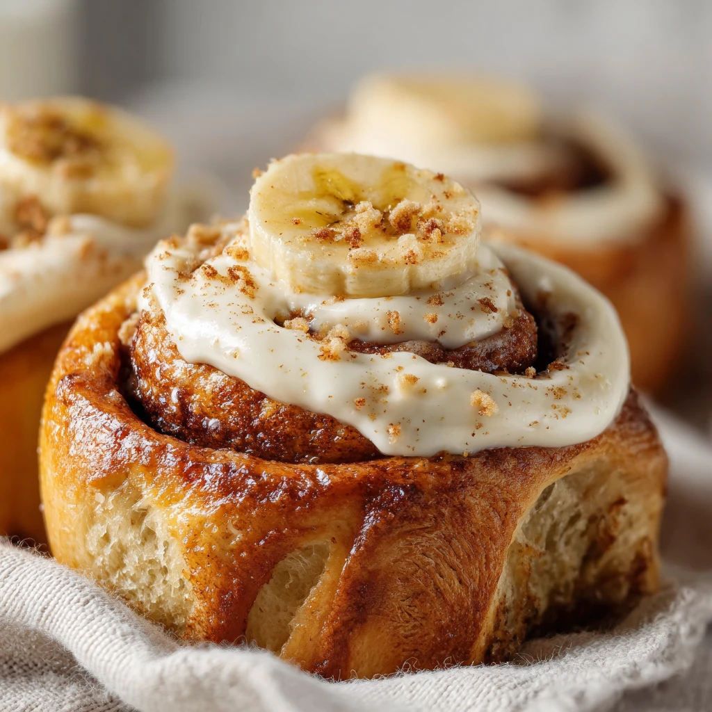 banana cinnamon rolls