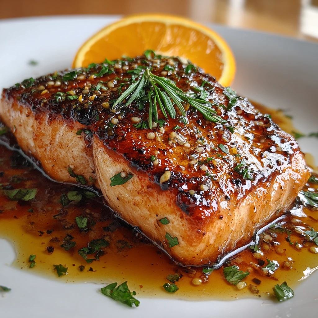 Easy Crispy Honey Orange Glazed Salmon