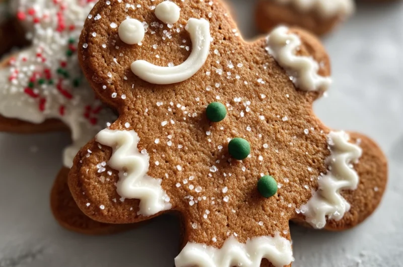 Gingerbread Man Cookies Recipe Card