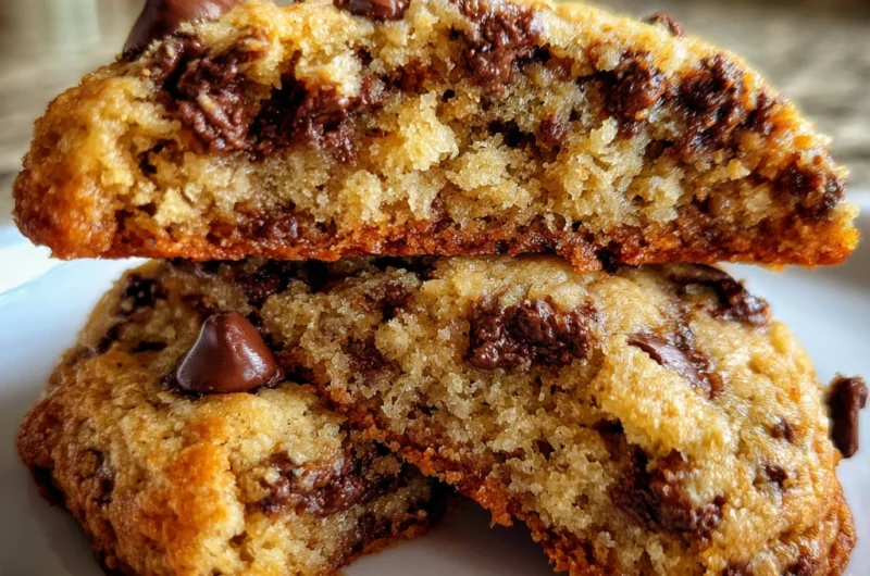 Banana Bread Chocolate Chip Cookies Recipe Card