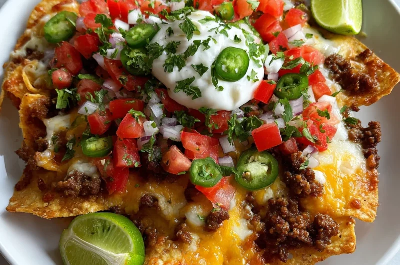 Beef Nachos Recipe Card