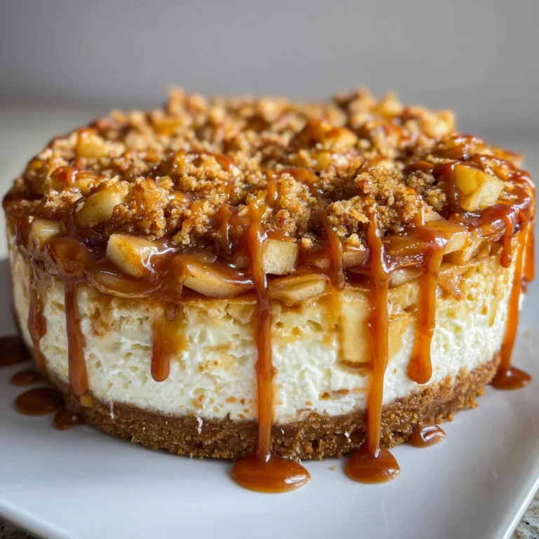 Salted Caramel Apple Pie Cheesecake