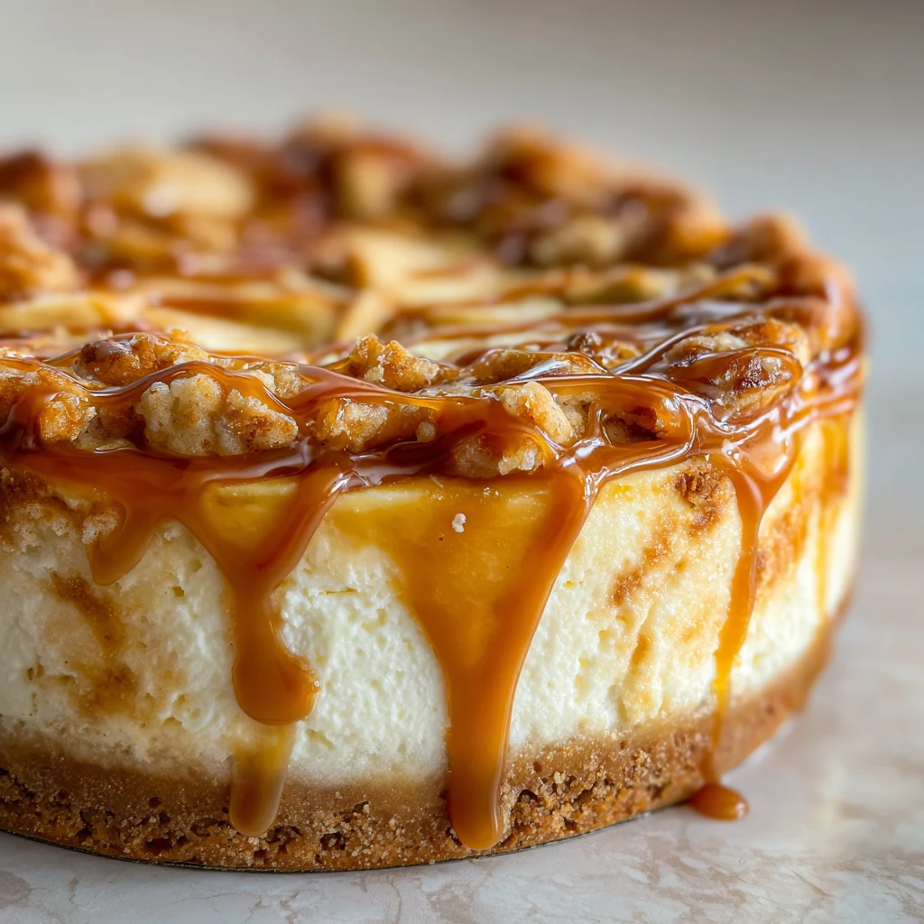 Salted Caramel Apple Pie Cheesecake