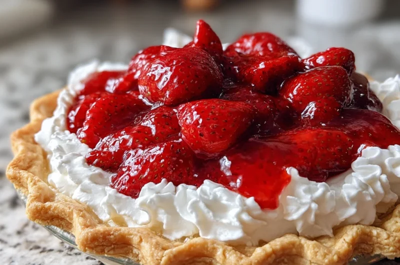 Strawberry Pie Recipe Card
