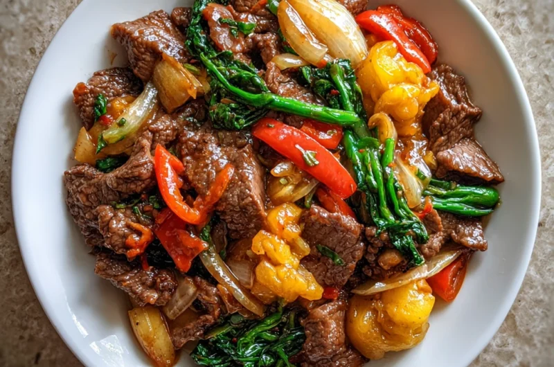 Beef Stir Fry Recipe Card