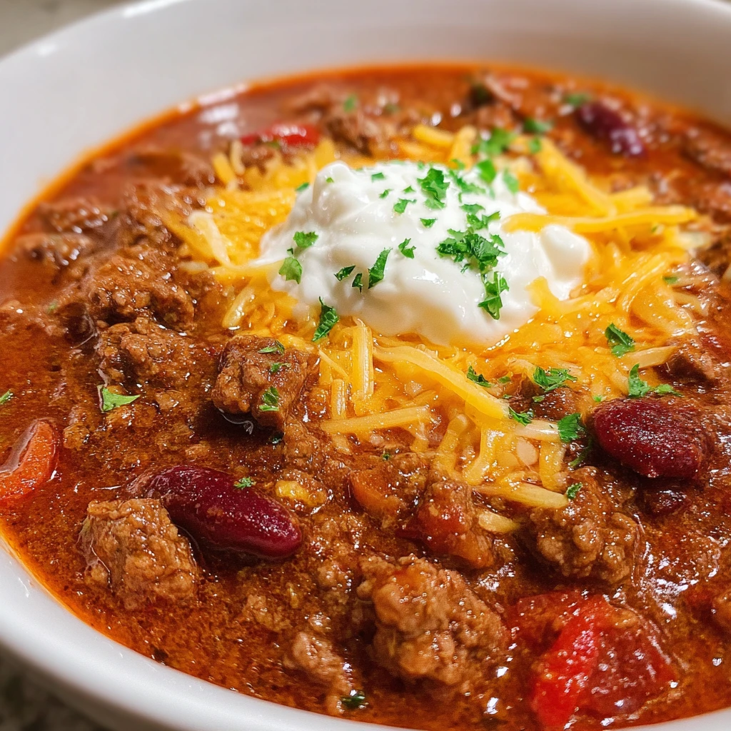 Beef Chili Recipe Card