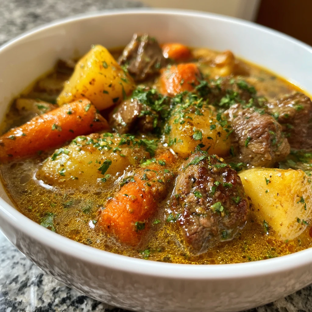 Beef Stew Recipe Crock Pot Recipe Card