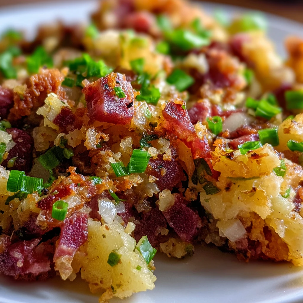 Corned Beef Hash Recipe Card
