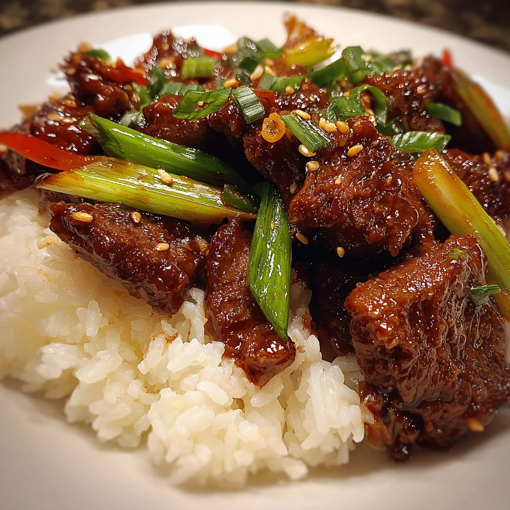 Mongolian Beef Recipe Card