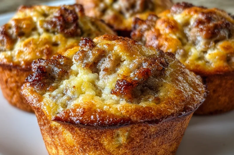 Sausage Pancake Muffins Recipe Card