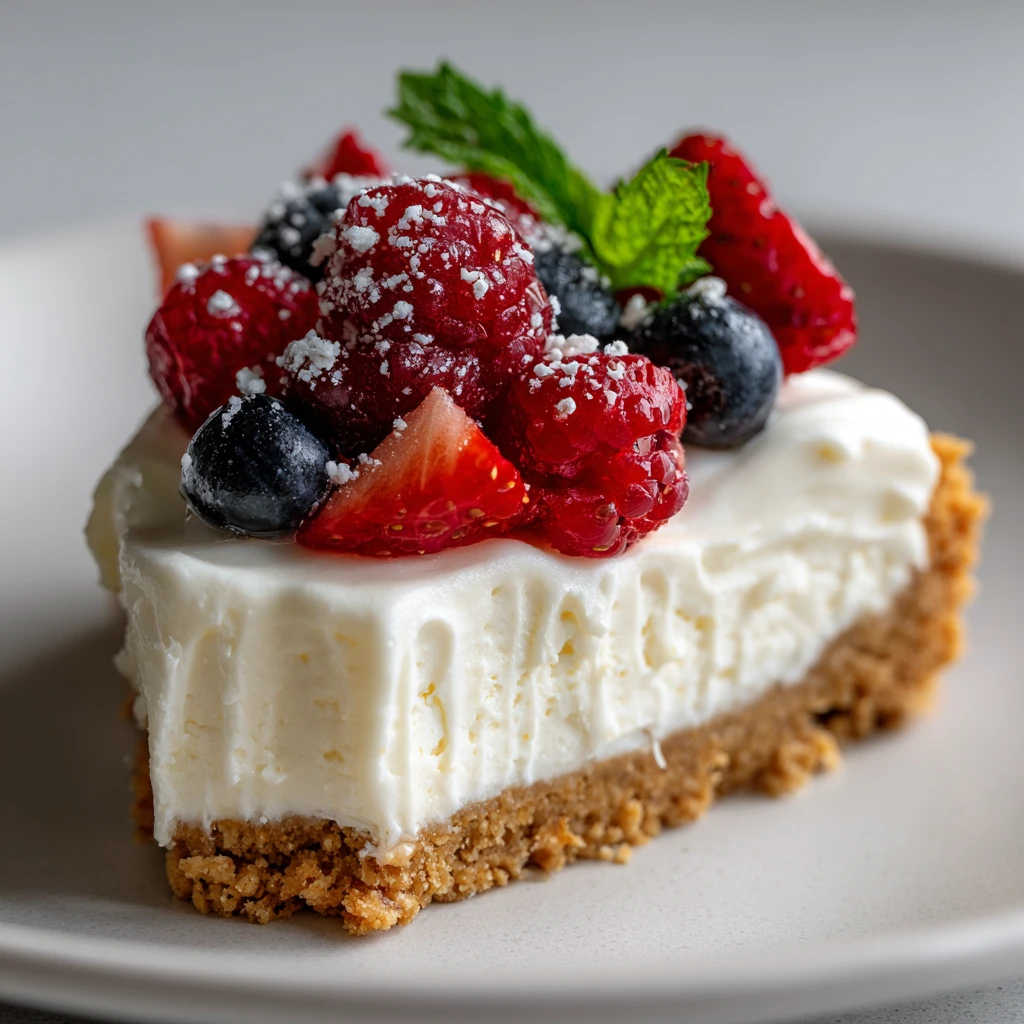 3 Ingredient No Bake Cheesecake