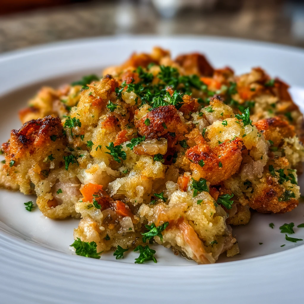 Chicken and Stuffing Casserole