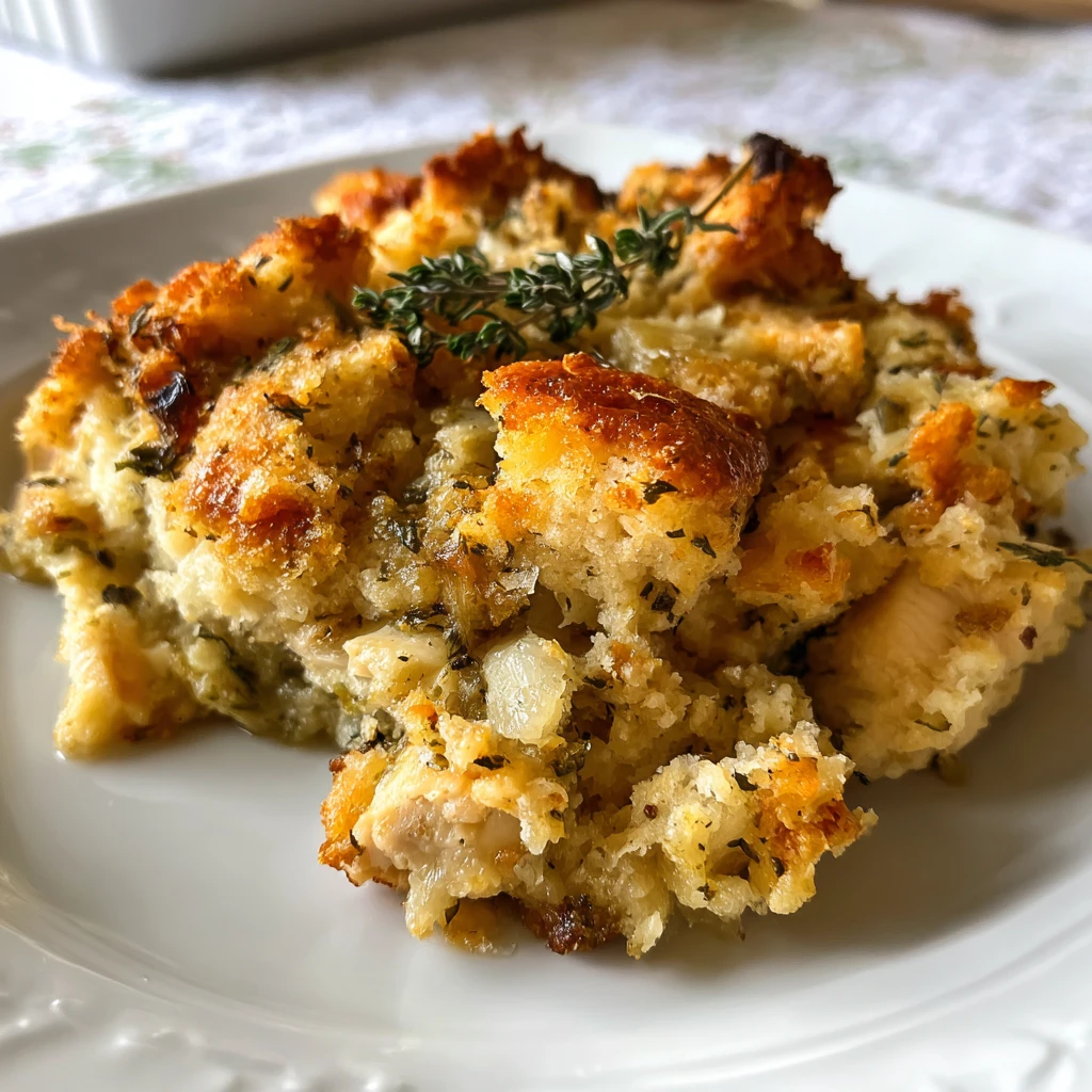 Chicken and Stuffing Casserole