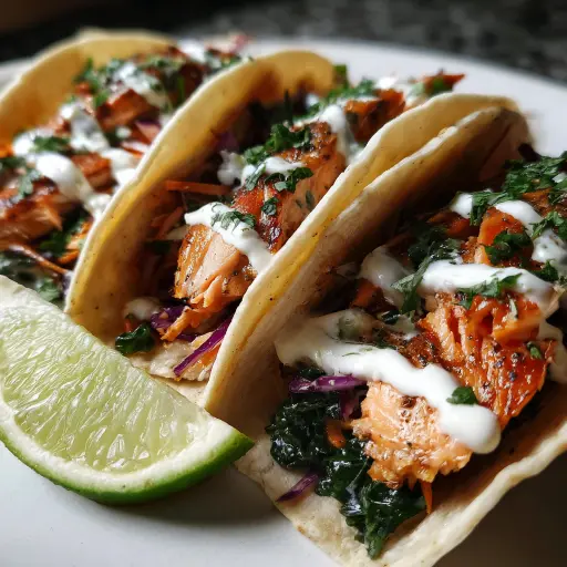 salmon tacos