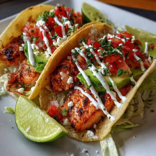 salmon tacos