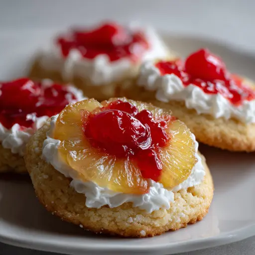 Pineapple Upside Down Sugar Cookies