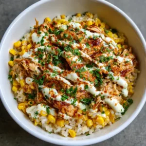 Street Corn Chicken Rice Bowl