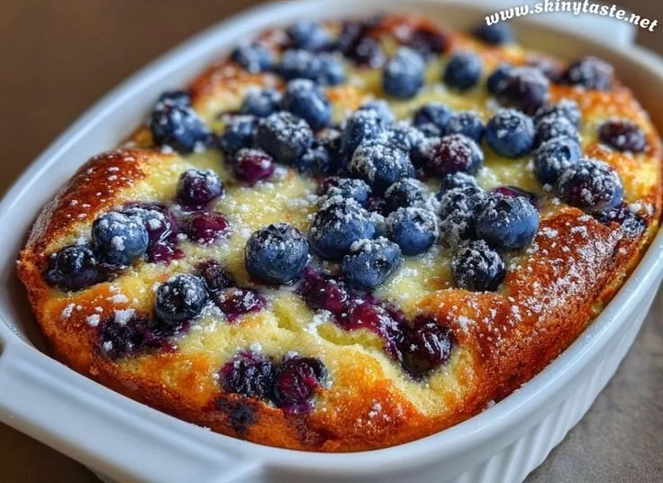 Blueberry Buttermilk Pancake Casserole