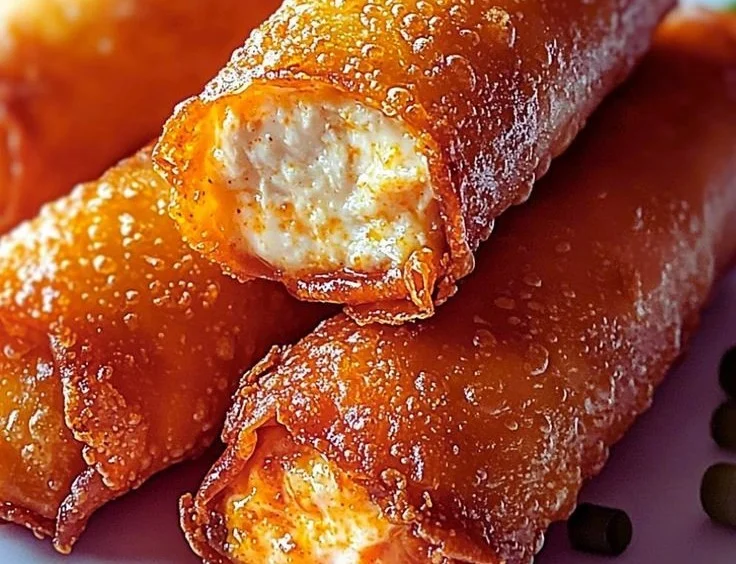 Buffalo Chicken Dip Egg Rolls
