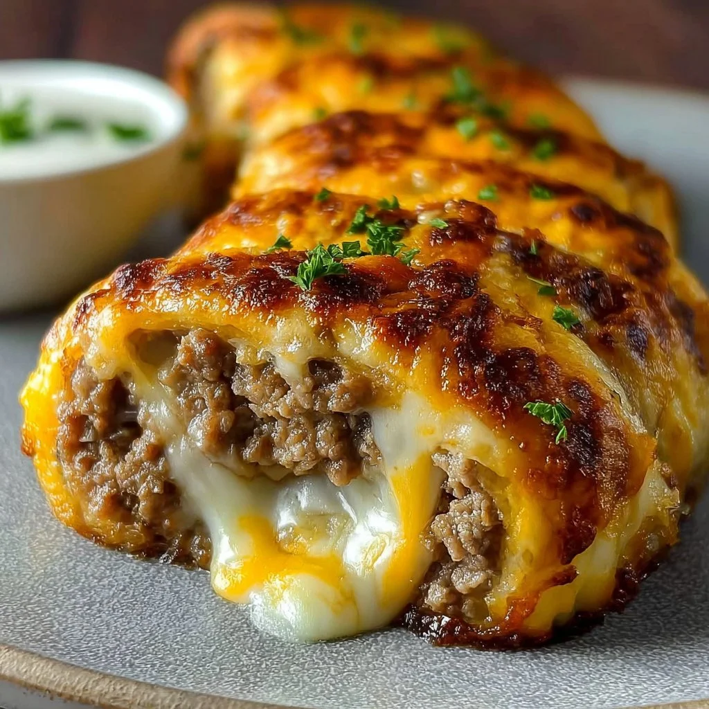 Cheesy Ground Beef Roll