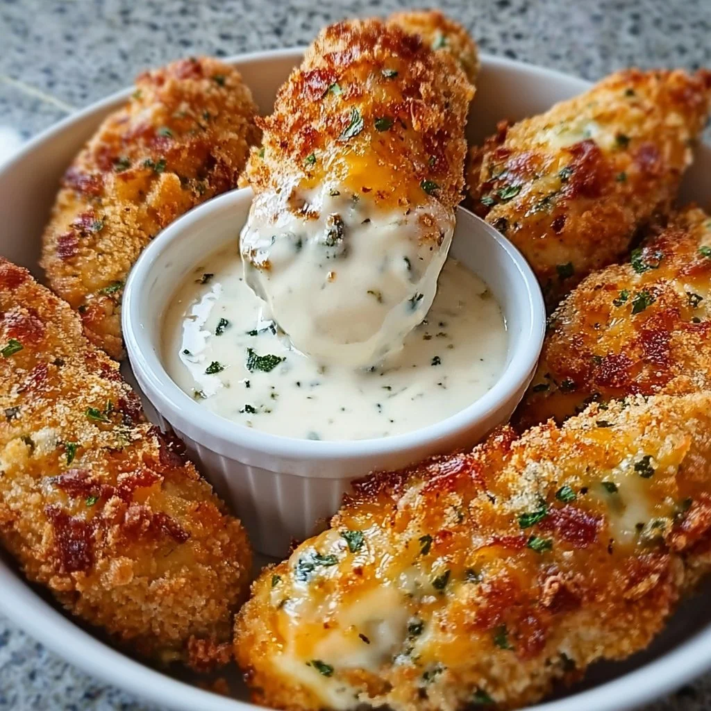 Cheesy Jalapeño Ranch Chicken Poppers with a Dip You'll Love