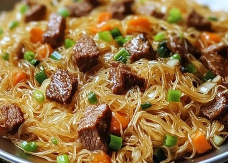Filipino Pancit with Beef