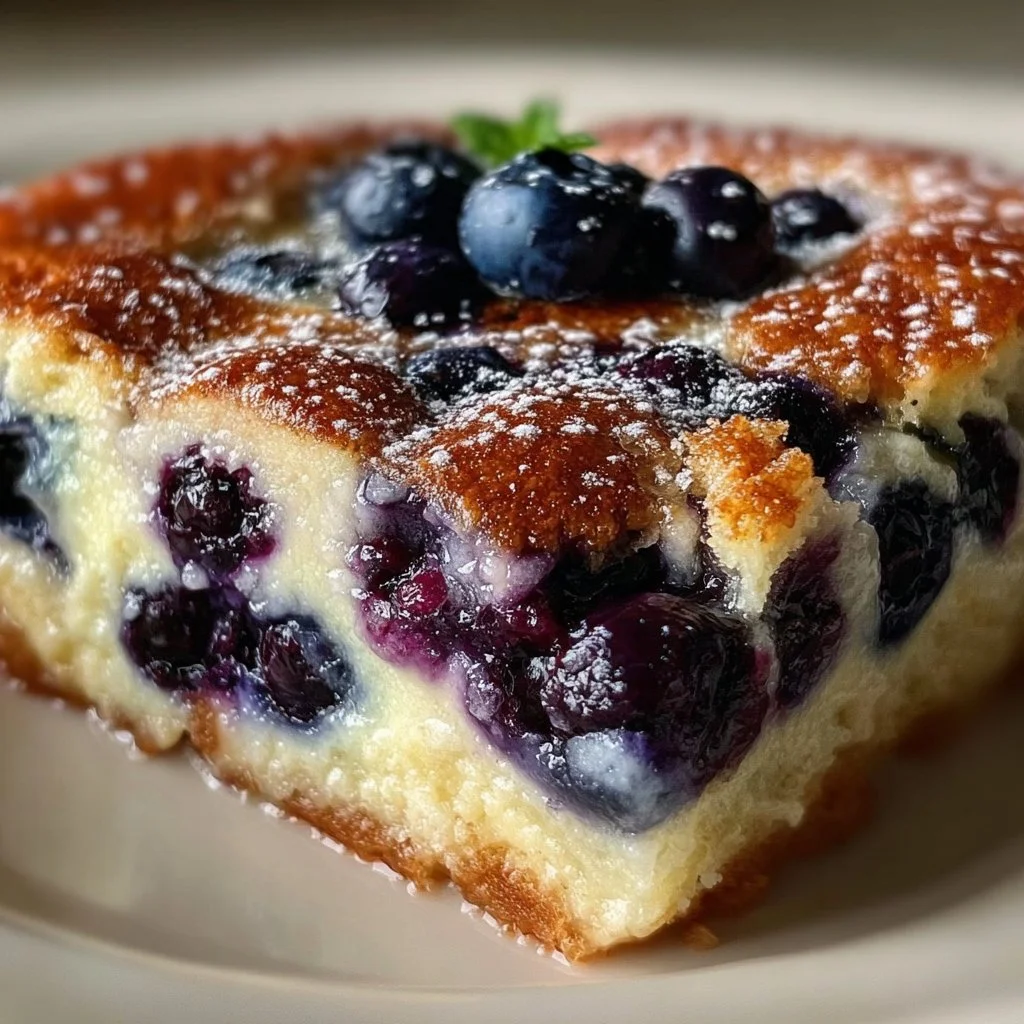 Fluffy Blueberry Pancake Casserole
