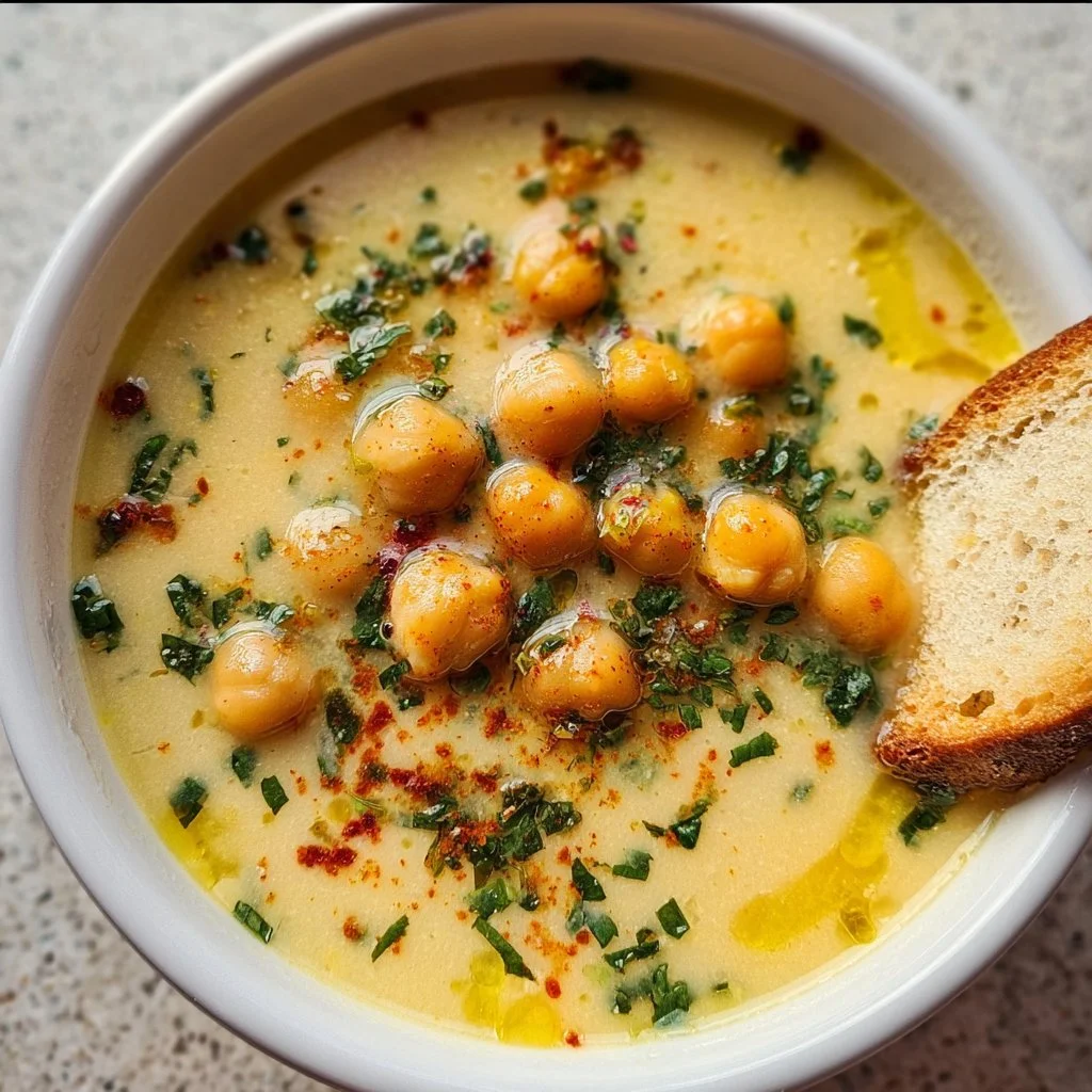 Garlic Chickpea Soup