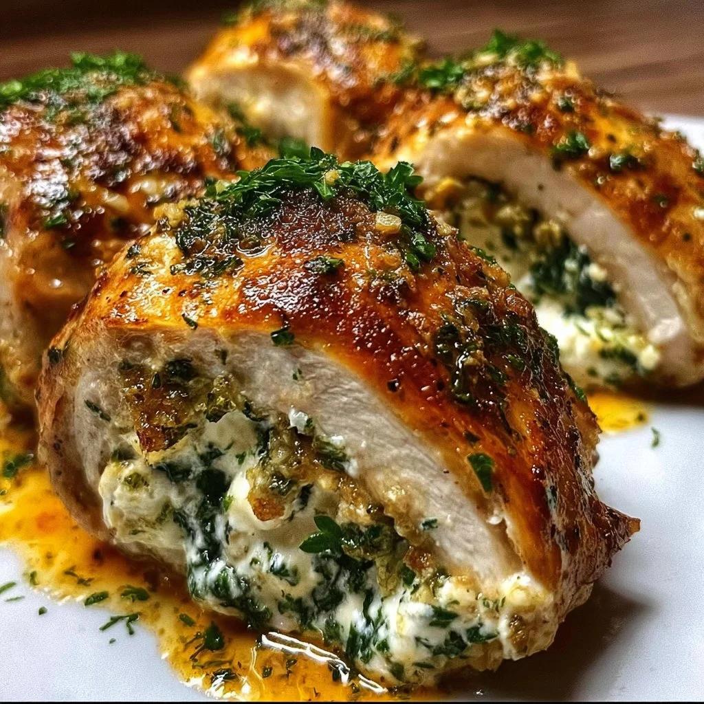 Herbed Ricotta Stuffed Chicken Rolls for a Cozy Dinner Delight