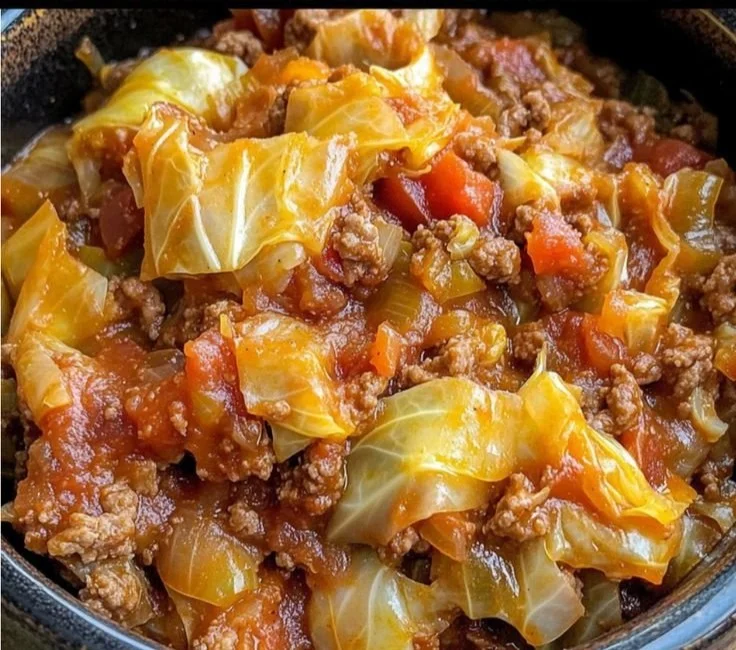 Slow Cooker Unstuffed Cabbage Rolls