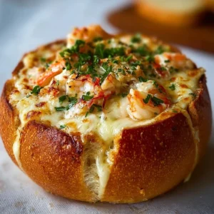 Stuffed Seafood Bread Bowl