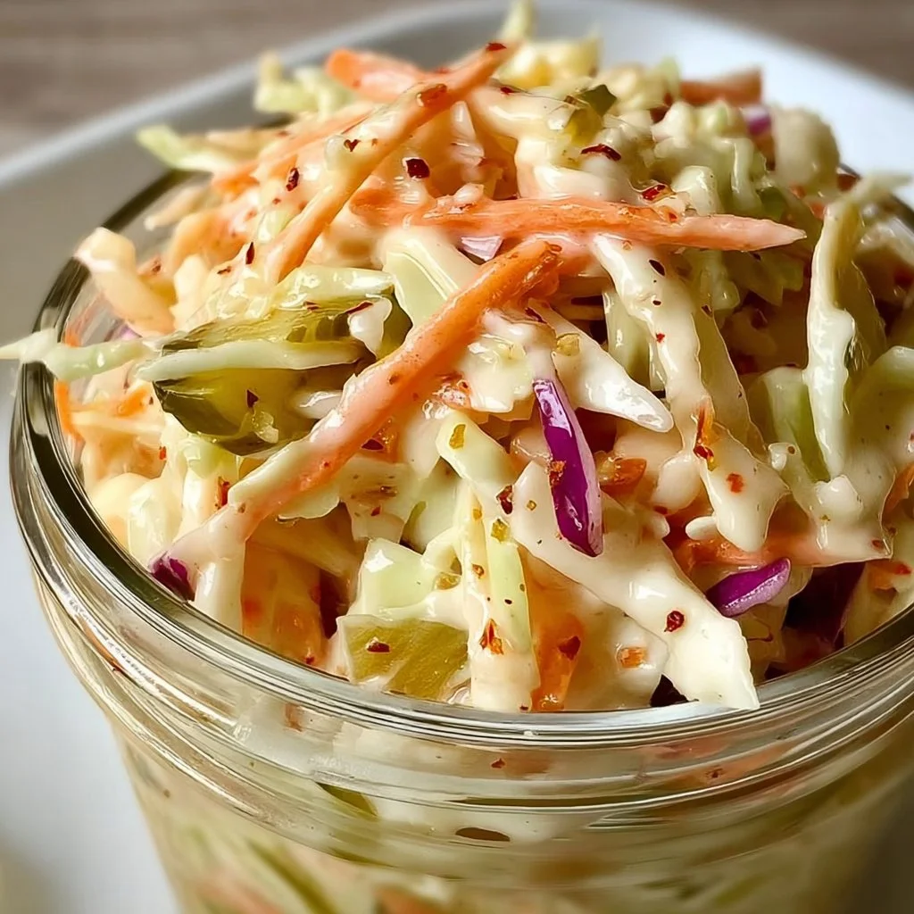 Sweet & Spicy Pickle Slaw