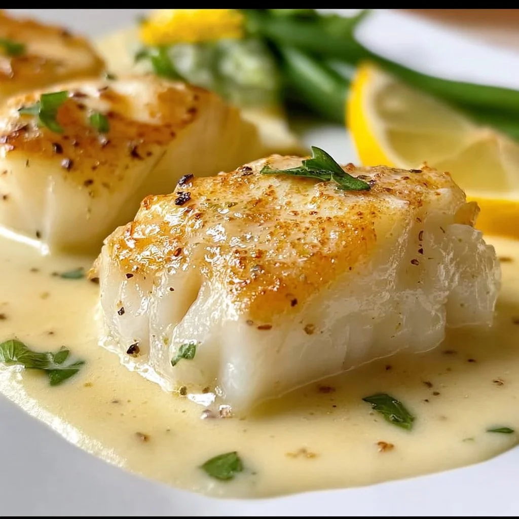 Baked Cod in Coconut Lemon Cream Sauce - Enjoyed Recipe
