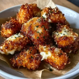 Baked garlic parmesan wings served on a plate with dipping sauce