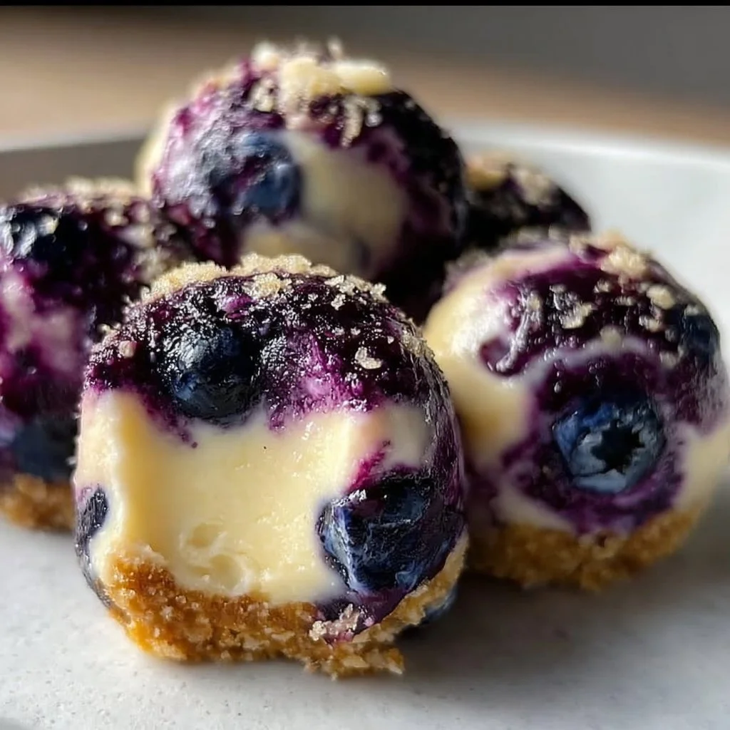 Blueberry Cheesecake Bites