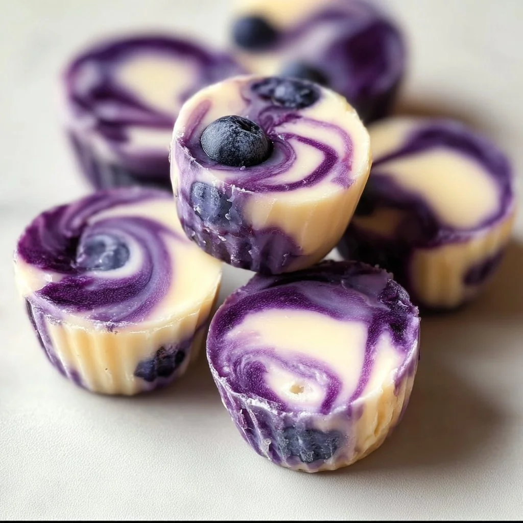 Blueberry Swirl Yogurt Bites