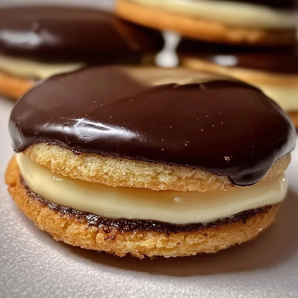 Boston Cream Pie Cookies