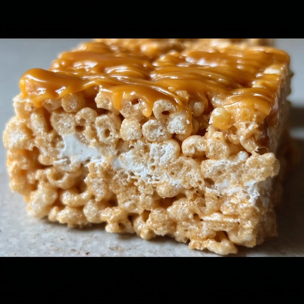 Brown Butter Dulce de Leche Rice Krispie Treats