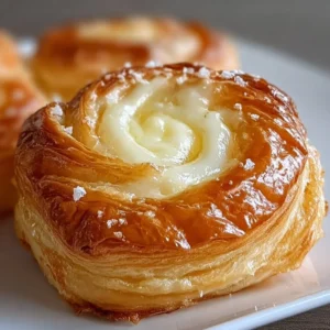 Delicious Cheese Danish Delight with flaky pastry and creamy cheese filling