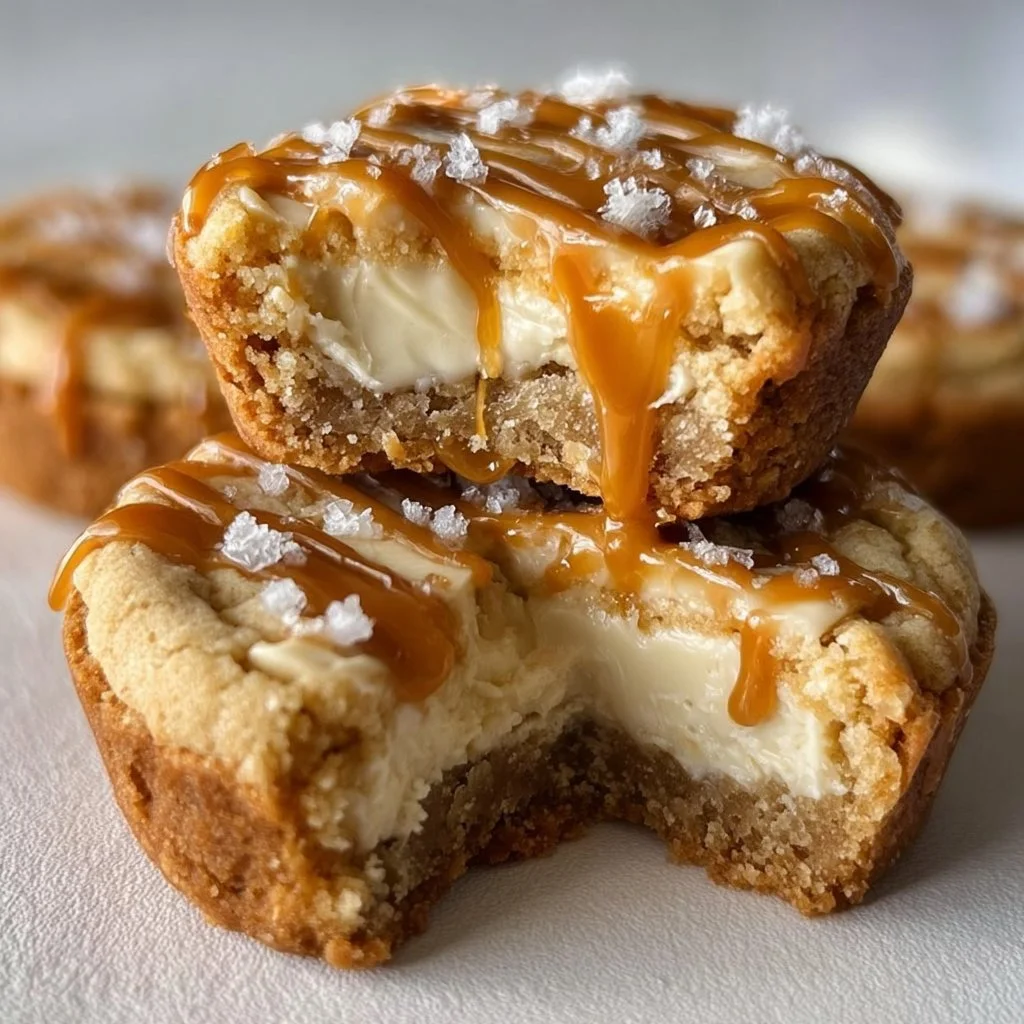 Cheesecake Stuffed Caramel Cookies