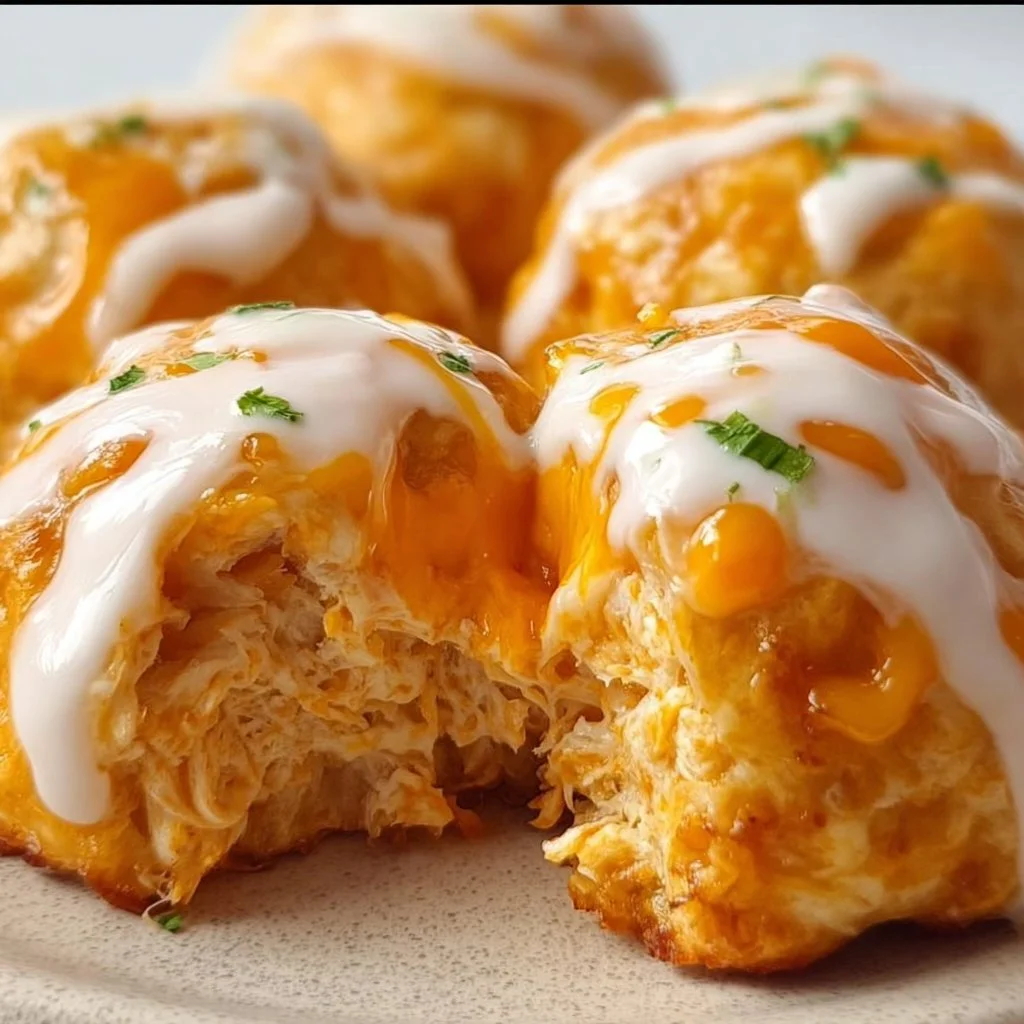 Cheesy Buffalo Ranch Chicken Bombs