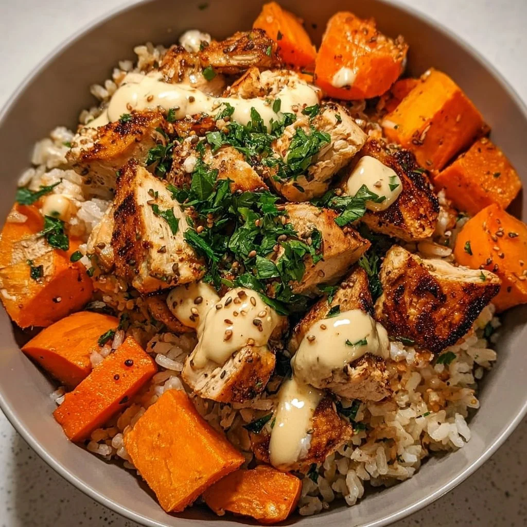 Chicken & Sweet Potato Rice Bowl