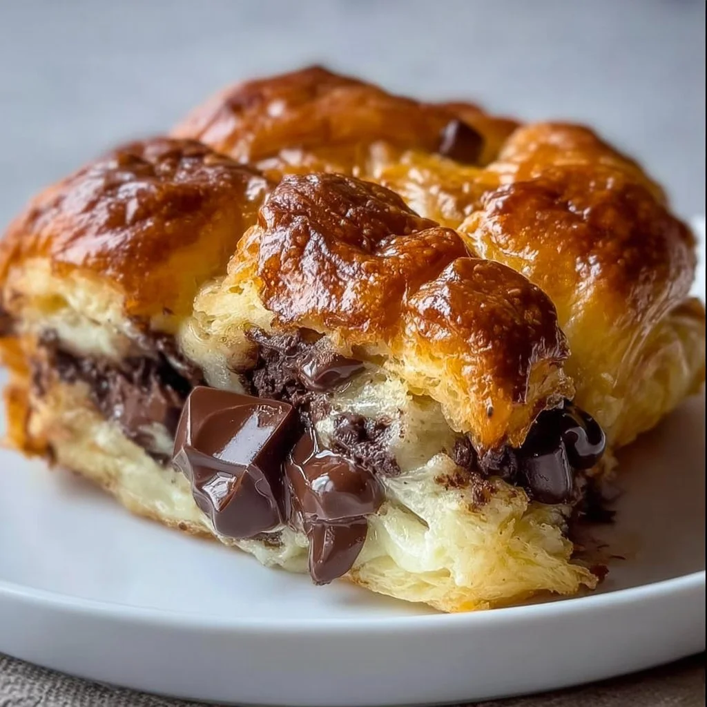 Chocolate Croissant Breakfast Bake